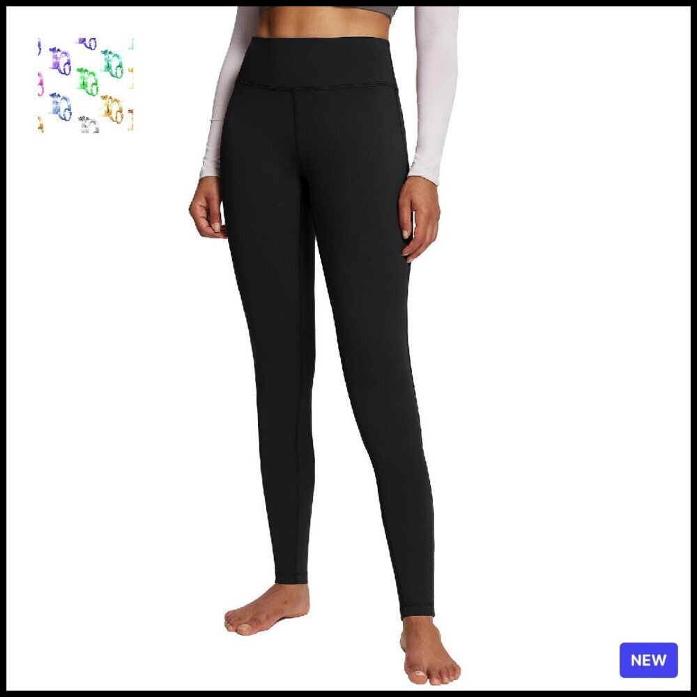Fleece Lined Thermal Leggings High Waist Tummy Control Yoga Pants Winter Warm